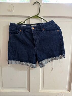 Universal Thread Dark Indigo Rolled-Hem Denim Shorts
